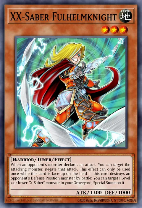 XX-Saber Fulhelmknight trading card