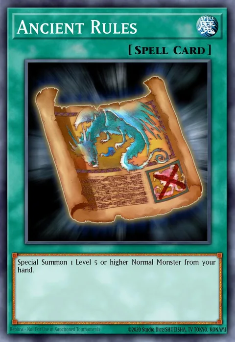 Ancient Rules trading card