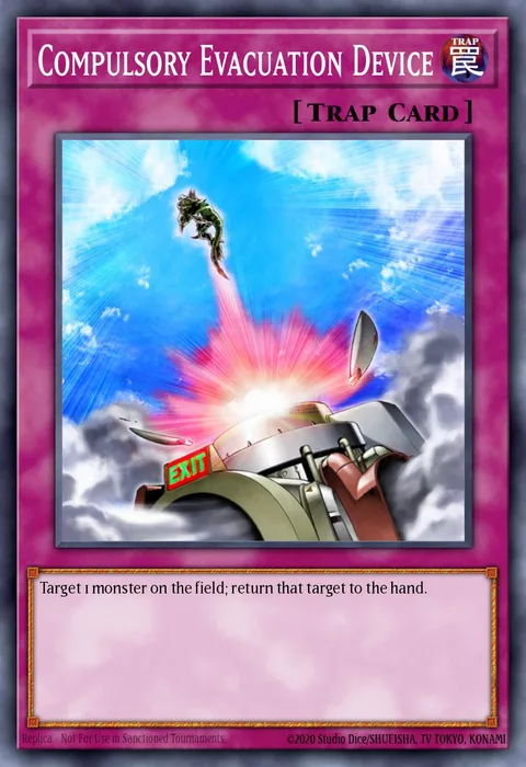 Compulsory Evacuation Device trading card