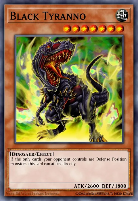 Black Tyranno trading card