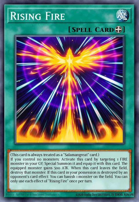 Rising Fire trading card