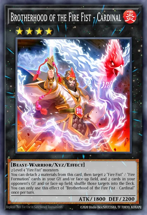 Brotherhood of the Fire Fist - Cardinal trading card
