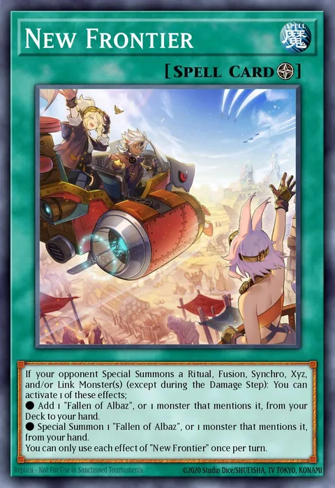 New Frontier trading card