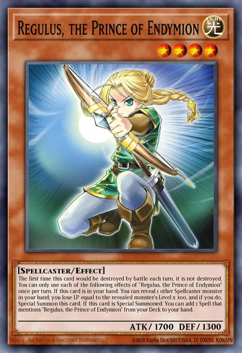 Regulus, the Prince of Endymion trading card