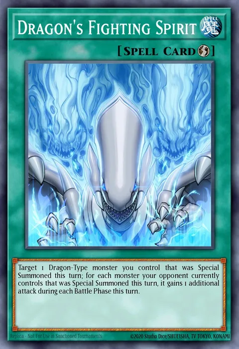 Dragon's Fighting Spirit trading card