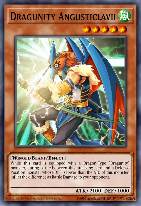 Dragunity Angusticlavii trading card