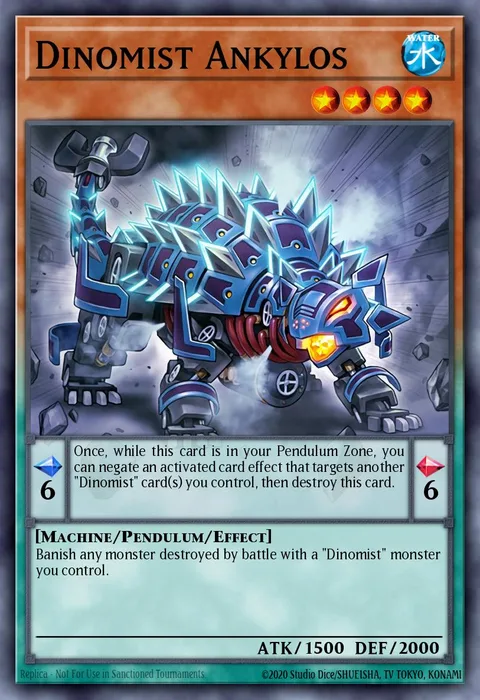 Dinomist Ankylos trading card