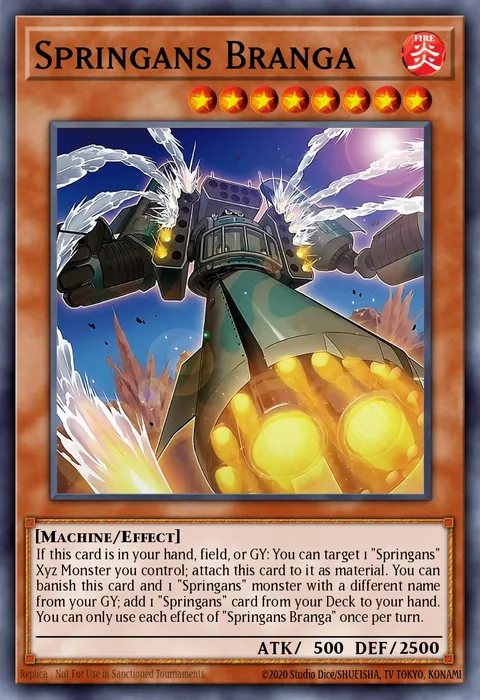 Springans Branga trading card