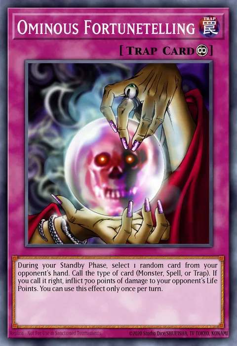 Ominous Fortunetelling trading card