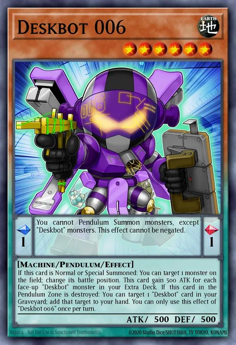 Deskbot 006 trading card