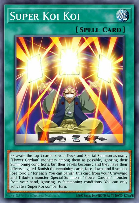 Super Koi Koi trading card