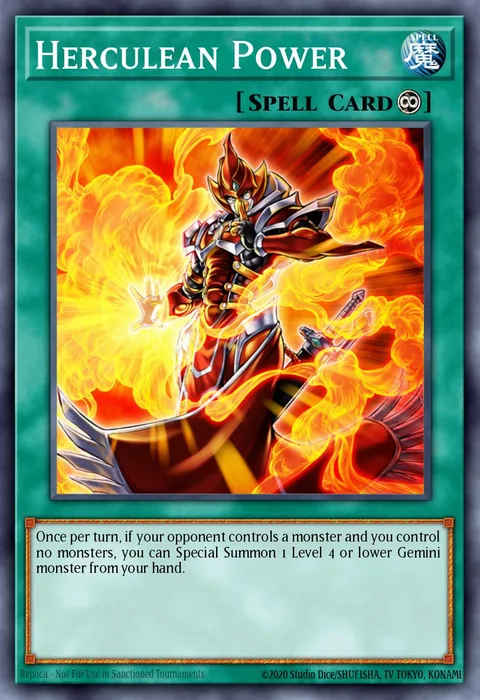 Herculean Power trading card