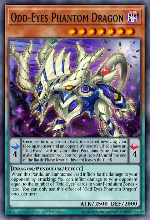Odd-Eyes Phantom Dragon trading card
