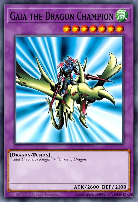 Gaia the Dragon Champion trading card