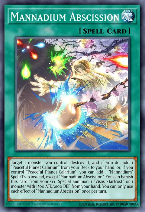 Mannadium Abscission trading card