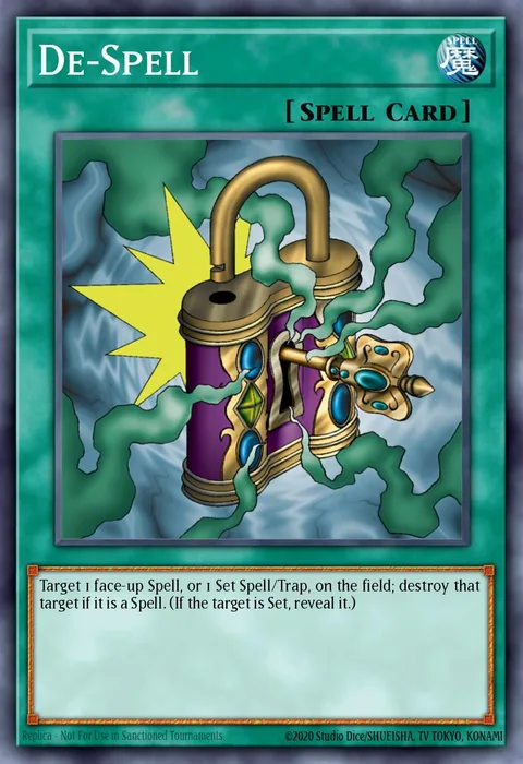 De-Spell trading card