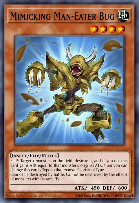 Mimicking Man-Eater Bug trading card