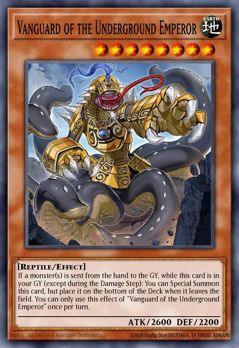 Vanguard of the Underground Emperor trading card