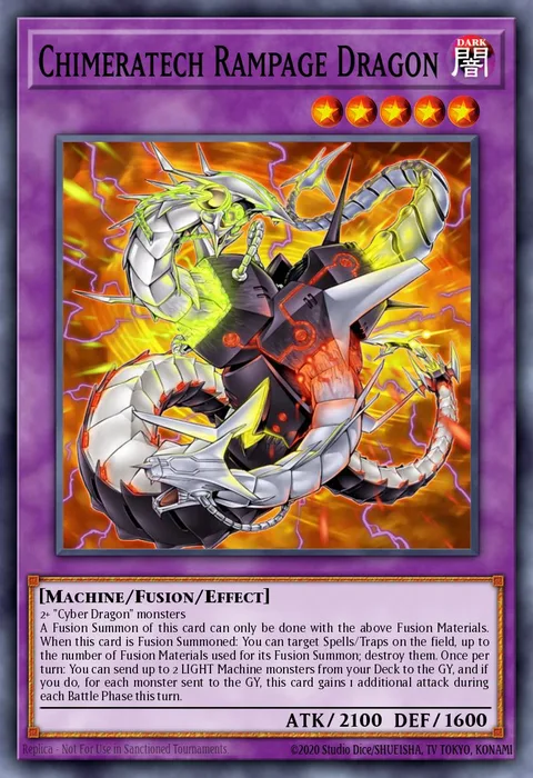 Chimeratech Rampage Dragon trading card