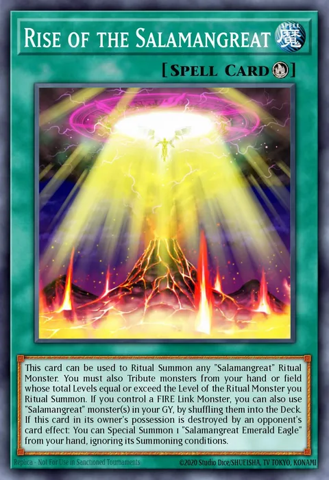 Rise of the Salamangreat trading card