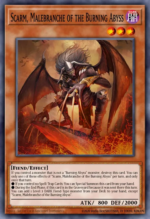 Scarm, Malebranche of the Burning Abyss trading card