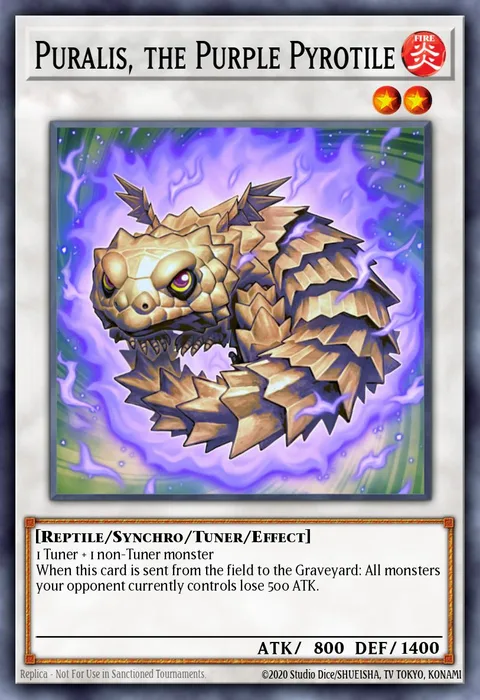 Puralis, the Purple Pyrotile trading card