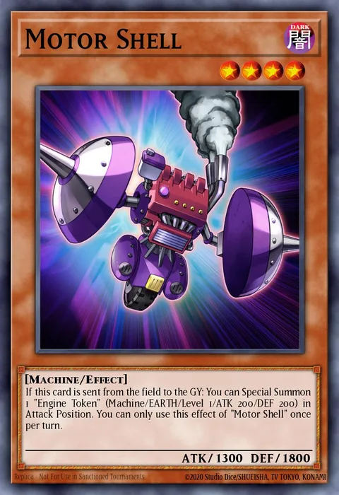 Motor Shell trading card