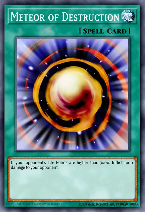 Meteor of Destruction trading card