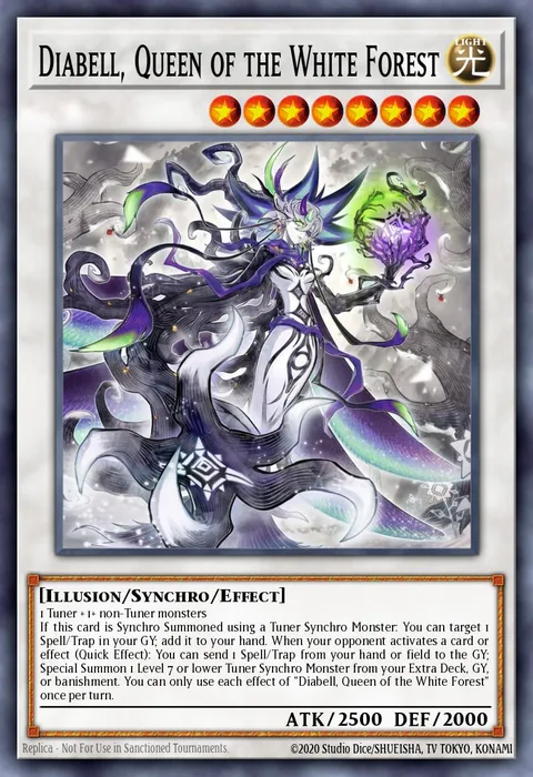 Diabell, Queen of the White Forest trading card