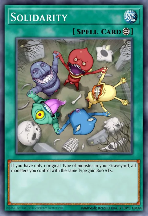 Solidarity trading card