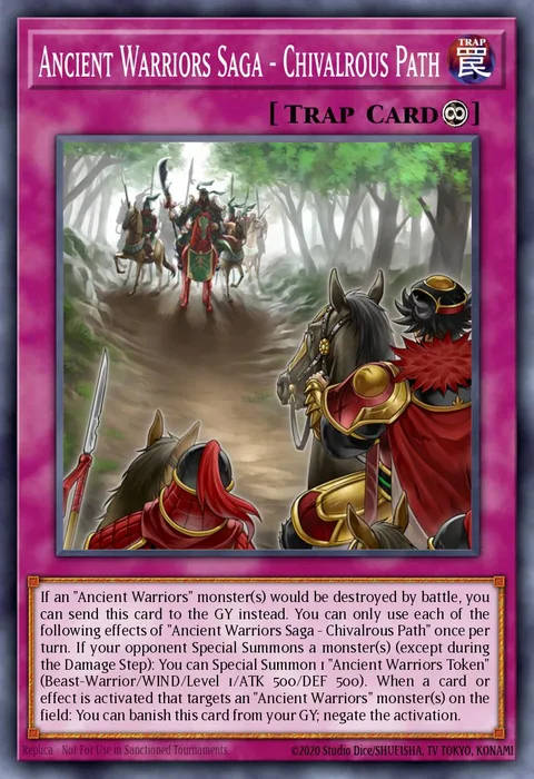 Ancient Warriors Saga - Chivalrous Path trading card