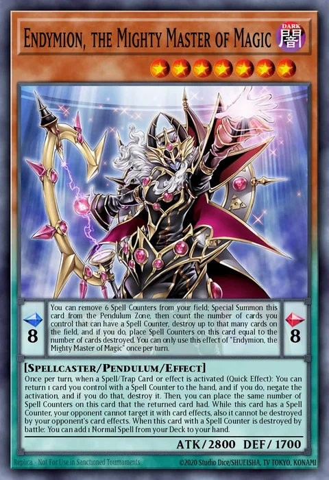 Endymion, the Mighty Master of Magic trading card