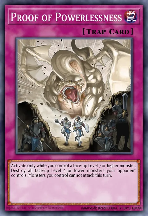 Proof of Powerlessness trading card