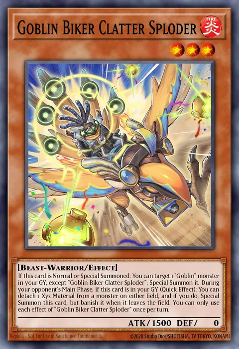Goblin Biker Clatter Sploder trading card