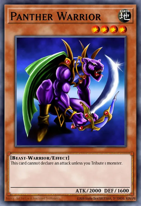 Panther Warrior trading card