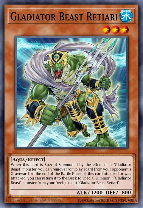 Gladiator Beast Retiari trading card