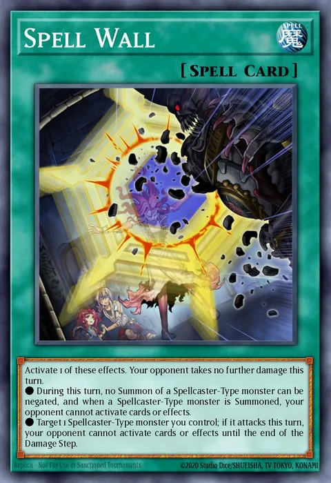 Spell Wall trading card