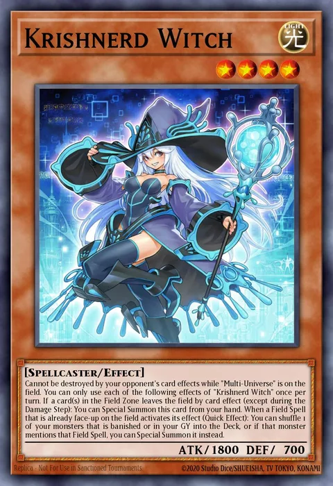 Krishnerd Witch trading card