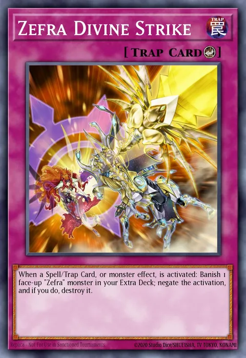 Zefra Divine Strike trading card