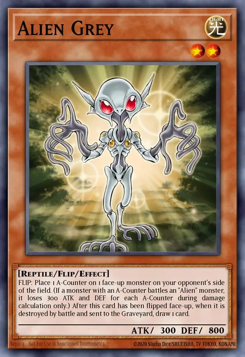 Alien Grey trading card
