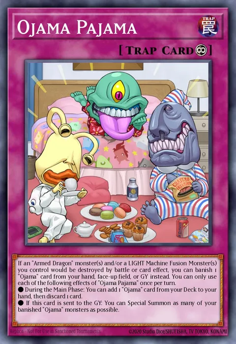 Ojama Pajama trading card