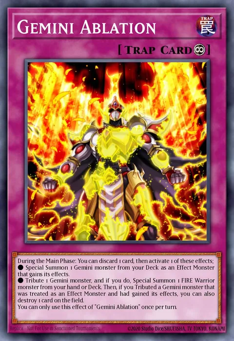 Gemini Ablation trading card