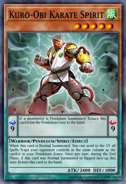 Kuro-Obi Karate Spirit trading card