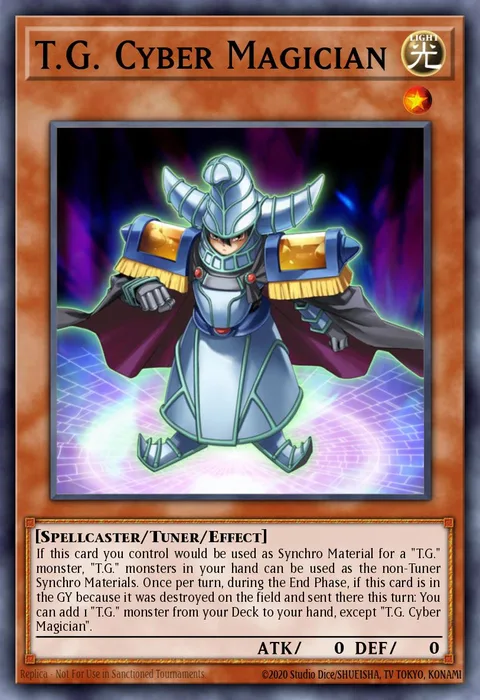 T.G. Cyber Magician trading card