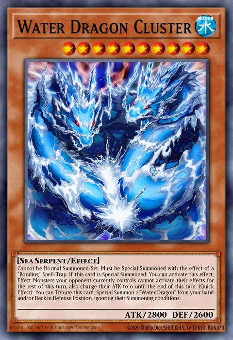 Water Dragon Cluster trading card