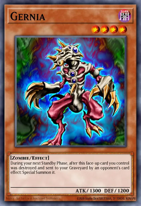 Gernia trading card