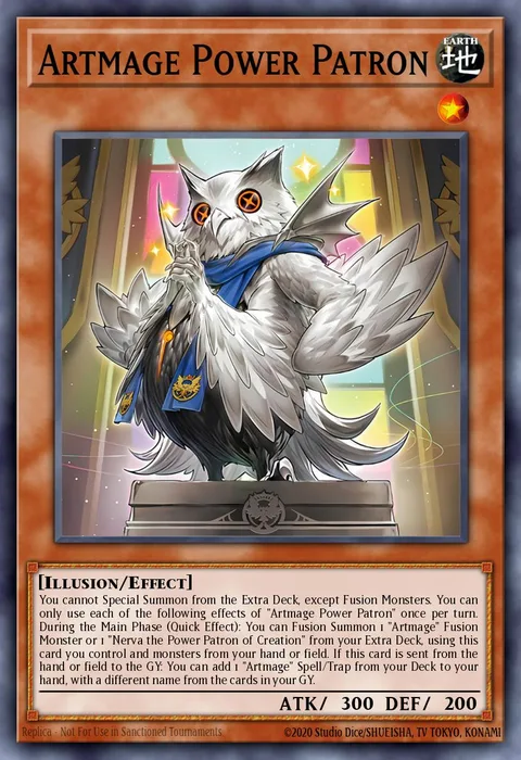 Artmage Power Patron trading card