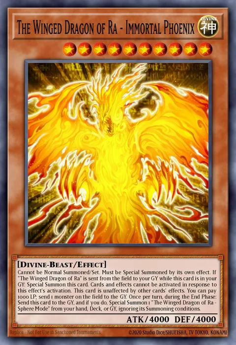The Winged Dragon of Ra - Immortal Phoenix trading card