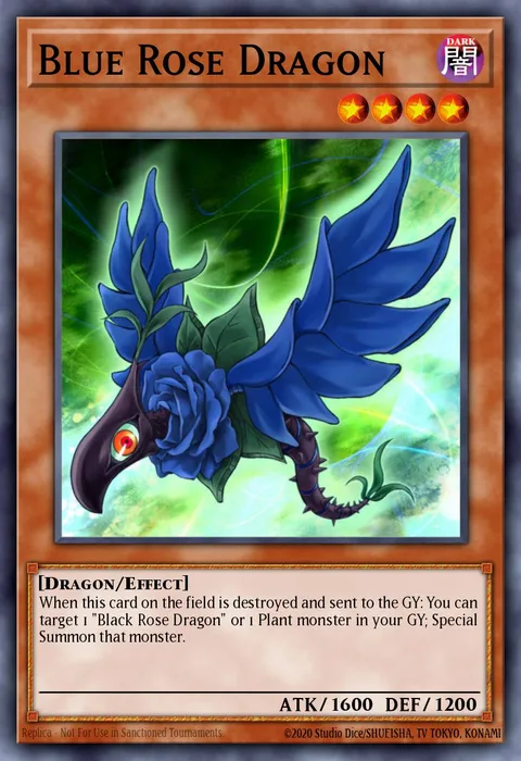 Blue Rose Dragon trading card