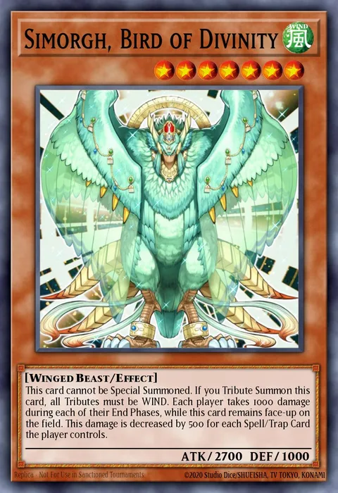 Simorgh, Bird of Divinity trading card
